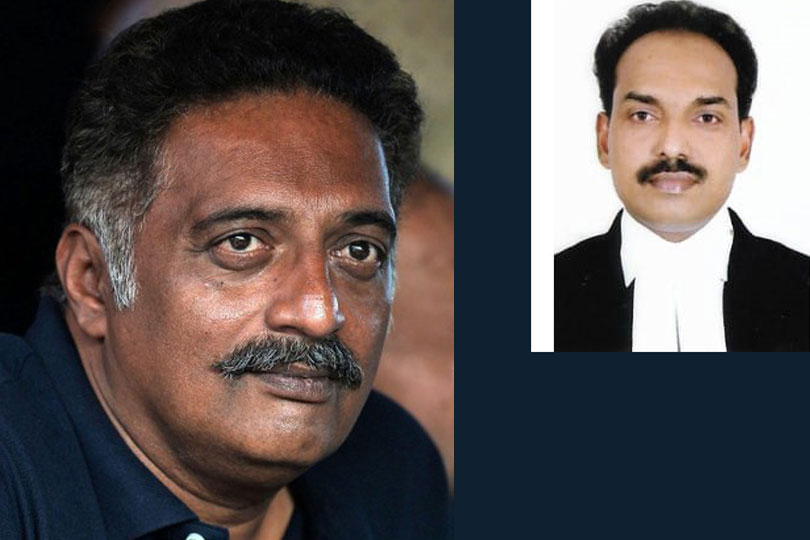 ഇന്ത്യൻ കോടതികൾ രാജ്യത്തിന് നാണക്കേടാണെന്ന് ആഹ്വാനം ചെയ്ത സിനിമാ നടൻ പ്രകാശ് രാജിനെതിരെ കേസ് എടുക്കണമെന്ന് തെലുങ്കാന സംസ്ഥാന പോലീസ് മേധാവിക്ക് പരാതി.